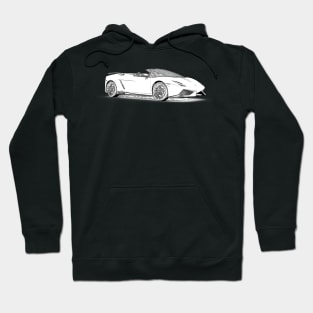 Gallardo Spyder Wireframe Hoodie